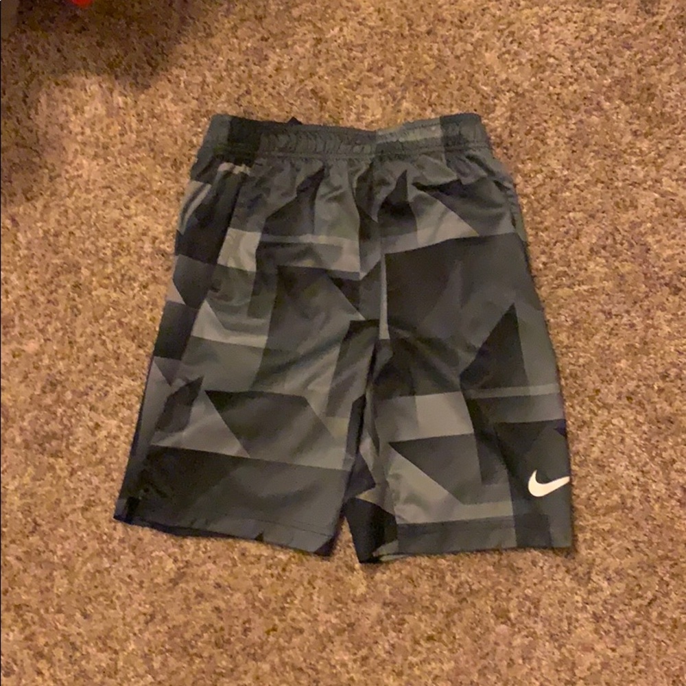 gray and black nike shorts // jcpenneys